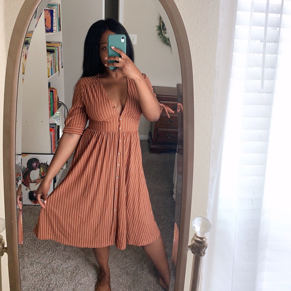 By Together Striped Midi Dress